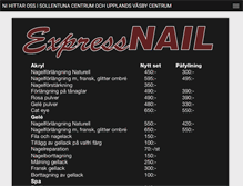 Tablet Screenshot of expressnail.se